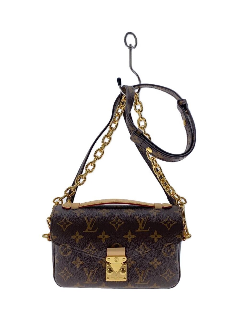 LOUIS VUITTON Pochette Metis EW Monogram Shoulder Bag Brown All over